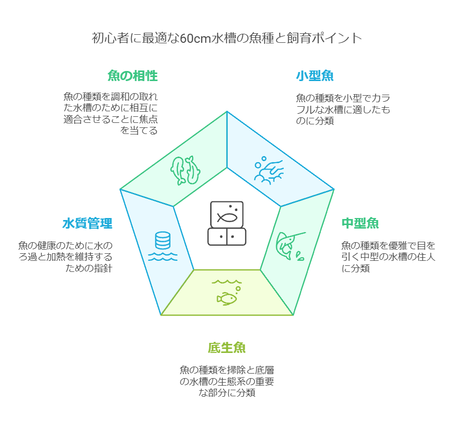 初心者に最適な60㎝水槽